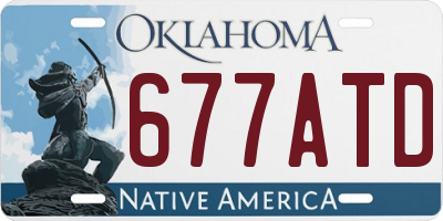 OK license plate 677ATD