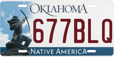 OK license plate 677BLQ