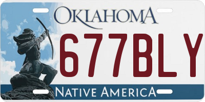 OK license plate 677BLY