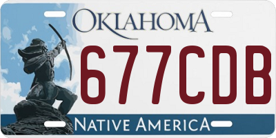 OK license plate 677CDB