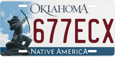 OK license plate 677ECX