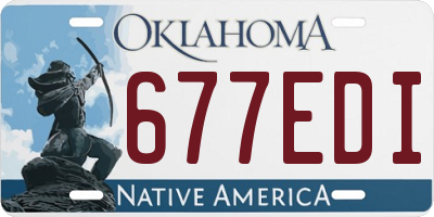 OK license plate 677EDI
