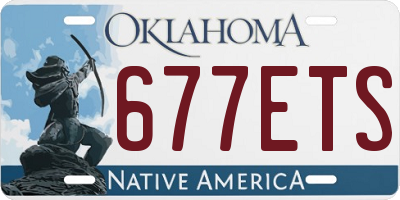 OK license plate 677ETS