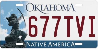OK license plate 677TVI