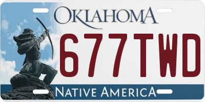 OK license plate 677TWD