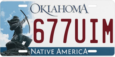 OK license plate 677UIM