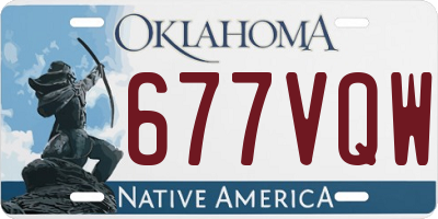 OK license plate 677VQW