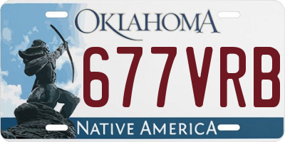 OK license plate 677VRB