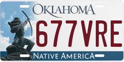 OK license plate 677VRE