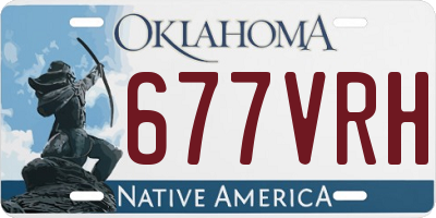 OK license plate 677VRH
