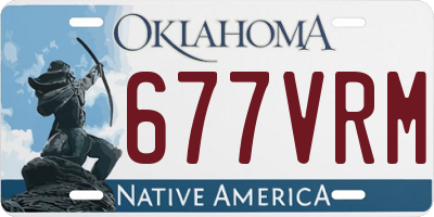 OK license plate 677VRM