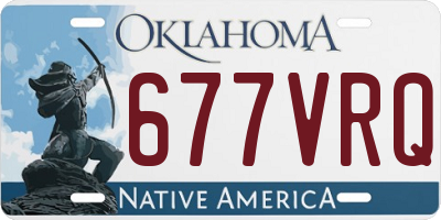 OK license plate 677VRQ