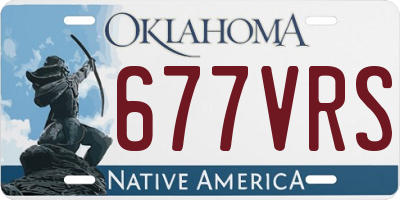OK license plate 677VRS