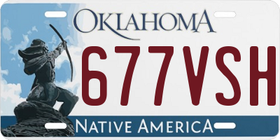 OK license plate 677VSH