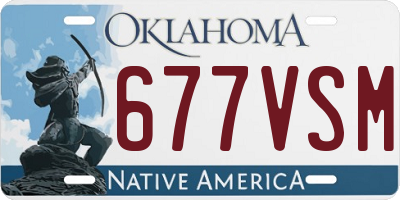 OK license plate 677VSM