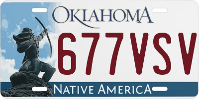 OK license plate 677VSV