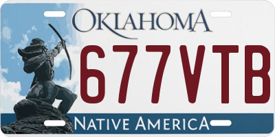 OK license plate 677VTB