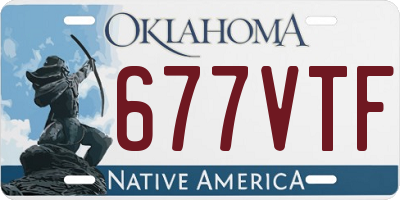 OK license plate 677VTF