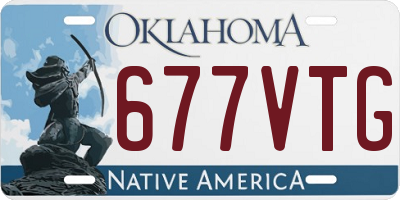 OK license plate 677VTG