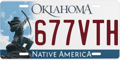 OK license plate 677VTH