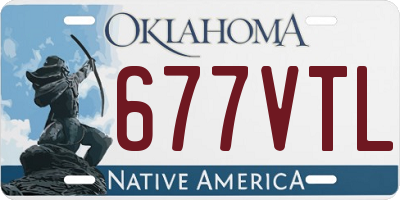 OK license plate 677VTL