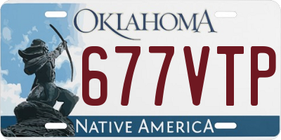 OK license plate 677VTP
