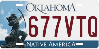 OK license plate 677VTQ