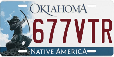 OK license plate 677VTR