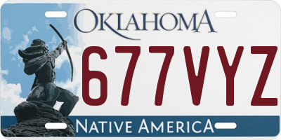 OK license plate 677VYZ