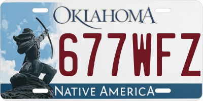 OK license plate 677WFZ
