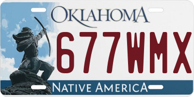 OK license plate 677WMX