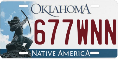 OK license plate 677WNN