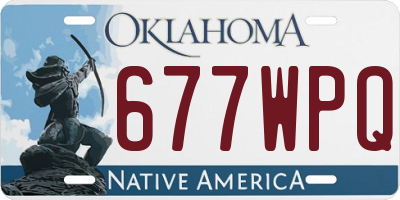OK license plate 677WPQ