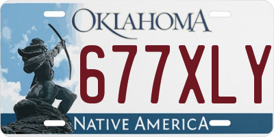 OK license plate 677XLY