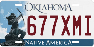 OK license plate 677XMI