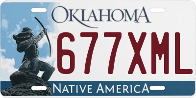 OK license plate 677XML