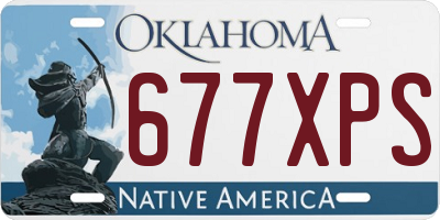 OK license plate 677XPS