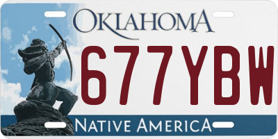 OK license plate 677YBW