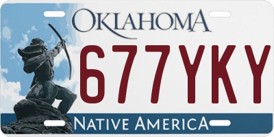 OK license plate 677YKY