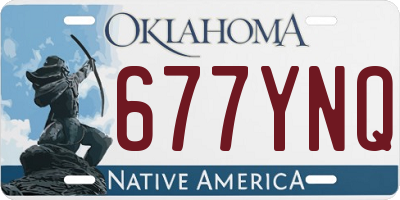 OK license plate 677YNQ
