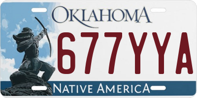 OK license plate 677YYA
