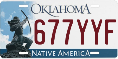 OK license plate 677YYF
