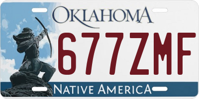 OK license plate 677ZMF