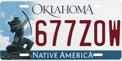 OK license plate 677ZOW