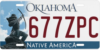 OK license plate 677ZPC