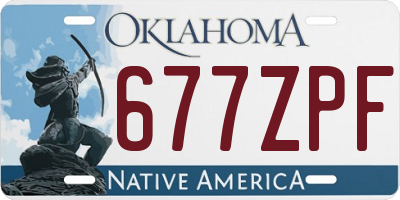 OK license plate 677ZPF