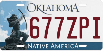 OK license plate 677ZPI