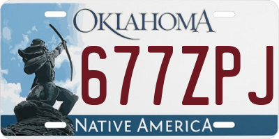 OK license plate 677ZPJ
