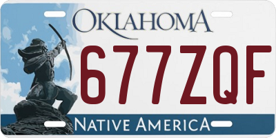 OK license plate 677ZQF