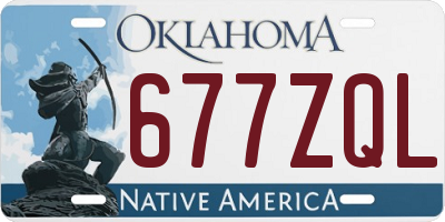 OK license plate 677ZQL